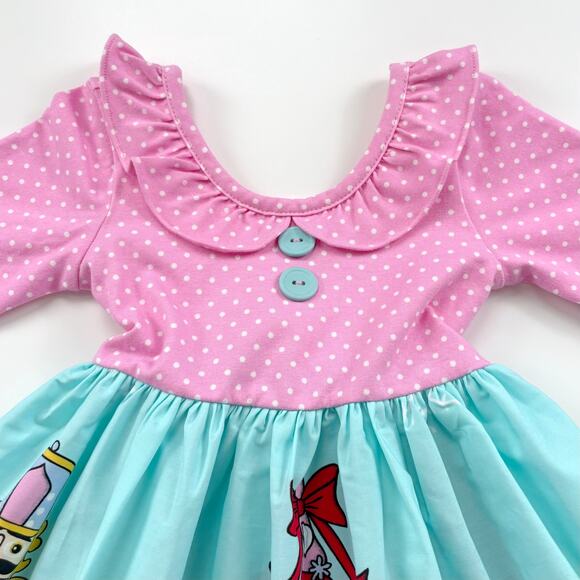 Eleanor Rose Tori Holiday Dress Size 18 Months Pink Blue - Picture 2 of 15